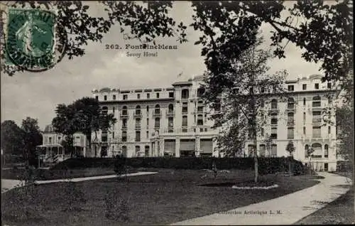 Ak Fontainebleau Seine et Marne, Savoy Hotel