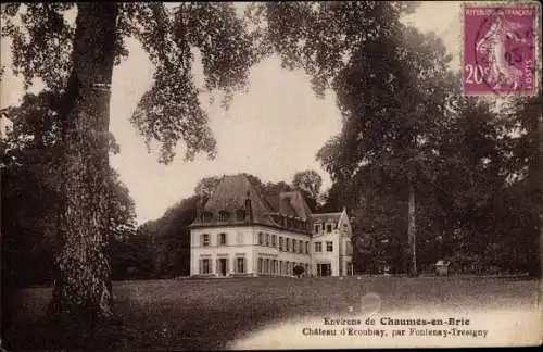 Ak Fontenay Trésigny Seine et Marne, Chateau d'Ecoublay