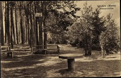 Ak Lindow in der Mark, Bismarckhöhe