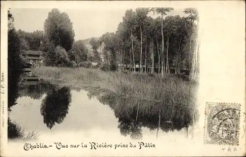 Ak Chablis Yonne, Vue sur la Riviere prise du Patis