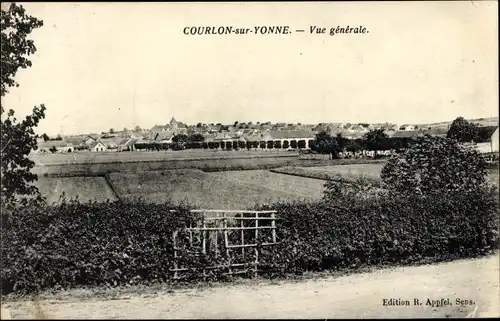 Ak Courlon sur Yonne, Vue generale