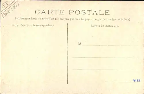 Ak Bonneville la Louvet Calvados, La Place de l'Eglise