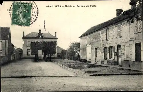 Ak Orvilliers Yvelines, Mairie et Bureau de Poste
