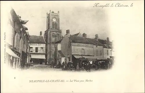 Ak Neauphle le Chateau Yvelines, La Place aux Herbes