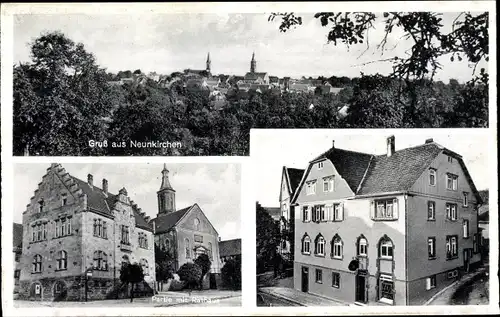Ak Neunkirchen in Baden, Gasthaus Zum Adler, Inh. Stähle, Rathaus