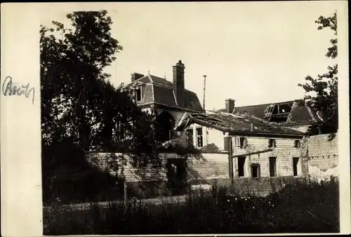 Foto Ak Boult sur Suippe Marne, Hausruinen, Kriegszerstörungen, I WK