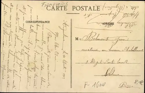 Ak Angoulême Charente, Hotel des Postes et Telegraphes