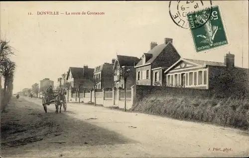 Ak Donville Manche, La route de Coutances