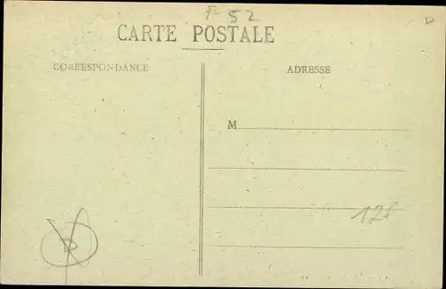 Ak Chateauvillain Haute-Marne, La Poste, Rue de Penthievre