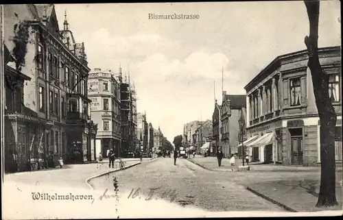 Ak Wilhelmshaven in Niedersachsen, Bismarckstraße