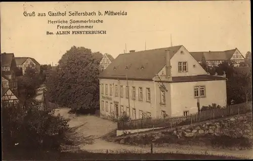Ak Seifersbach Rossau in Sachsen, Gasthof Seifersbach, Albin Finsterbusch