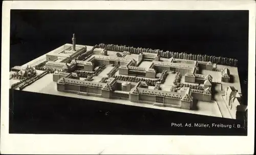 Ak Freiburg im Breisgau, Universitätskliniken, Modell