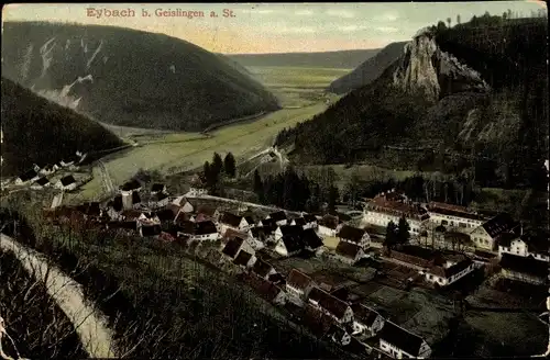 Ak Eybach Geislingen an der Steige, Totalansicht der Ortschaft