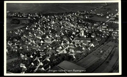 Ak Ertingen in Oberschwaben Württemberg, Blick auf den Ort, Fliegeraufnahme