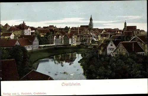 Ak Crailsheim Baden Württemberg, Blick auf den Ort