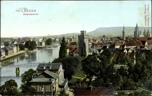 Ak Heilbronn am Neckar, Gesamtansicht des Ortes