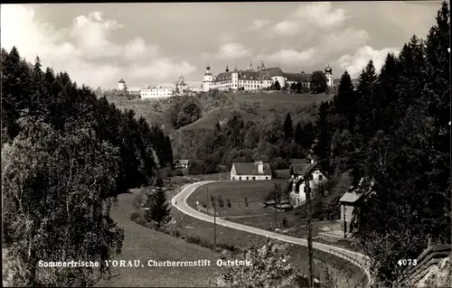 Ak Vorau Steiermark, Chorherrenstift, Blick auf den Ort