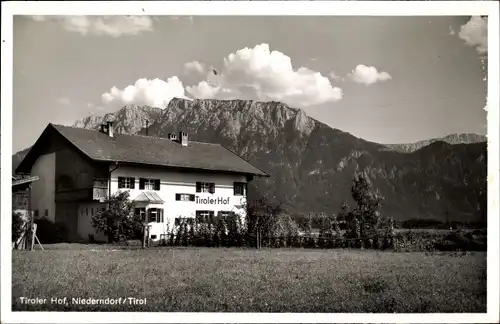 Ak Niederndorf in Tirol, Tiroler Hof, Bes. Balthasar Fischbacher