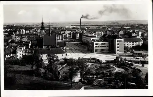 Ak Pardubice Pardubitz Stadt, Totalansicht der Ortschaft