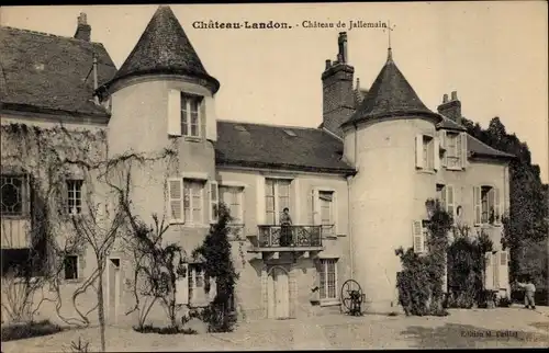 Ak Chateau Landon Seine et Marne, Chateau de Jallemain