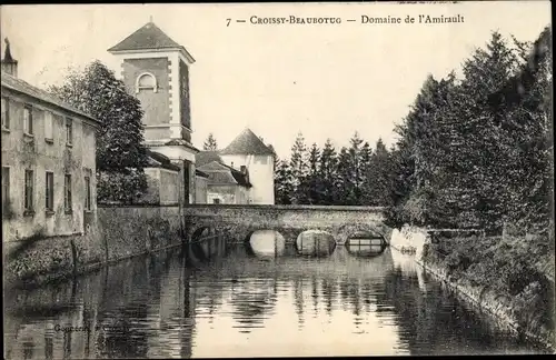 Ak Croissy Beaubotug Seine et Marne, Domaine de l'Amirault