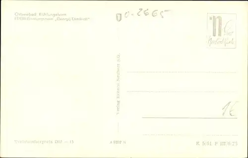 Ak Ostseebad Kühlungsborn, FDGB Erholungsheim Georgij Dimitroff