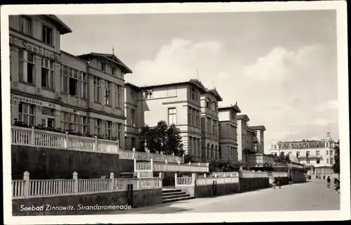 Ak Ostseebad Zinnowitz auf Usedom, Strandpromenade, Gaststätte Seeblick