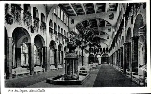 Ak Bad Kissingen Unterfranken Bayern, Wandelhalle