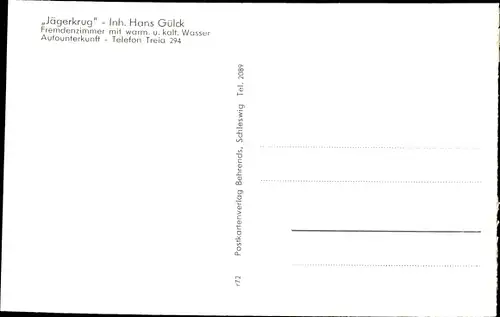 Ak Treia an der Treene, Jägerkrug