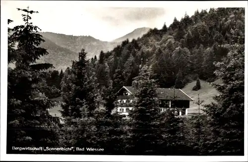 Ak Bad Wiessee in Oberbayern, Bergwirtschaft Sonnenbichl