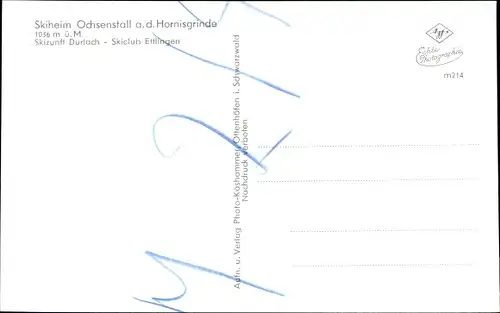 Ak Seebach in Baden Schwarzwald, Skiheim Ochsenstall an der Hornisgrinde