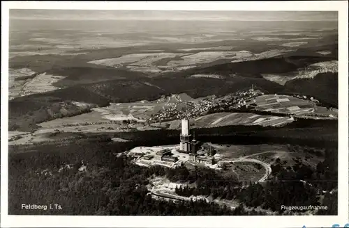 Ak Niederreifenberg Schmitten im Taunus, Großer Feldberg, Fliegeraufnahme