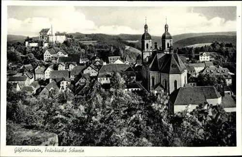 Ak Gößweinstein in Oberfranken, Panorama, Vogelschau