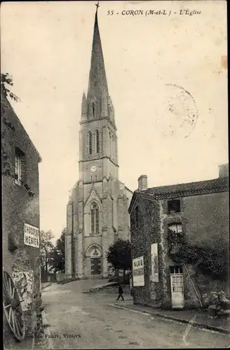 Ak Coron Maine et Loire, L'Eglise