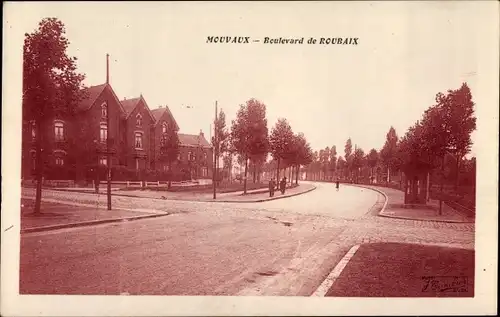 Ak Mouvaux Nord, Boulevard de Roubaix
