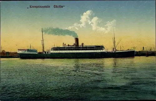 Ak Dampfschiff Kronprinzessin Cäcilie, Norddeutscher Lloyd