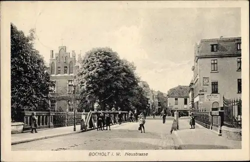 Ak Bocholt im Münsterland, Neustraße, Brücke