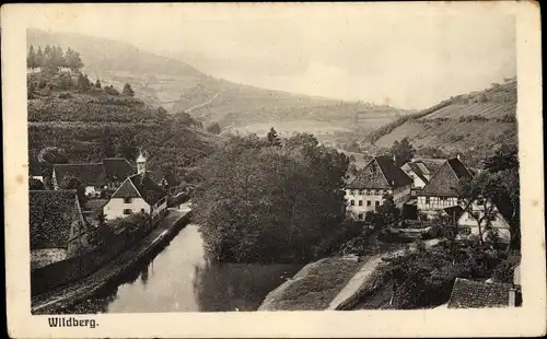 Ak Wildberg im Schwarzwald Württemberg, Blick auf den Ort