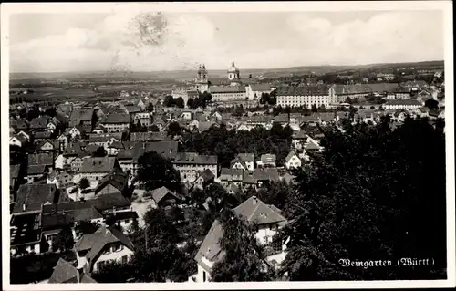 Ak Weingarten in Württemberg, Totalansicht der Ortschaft