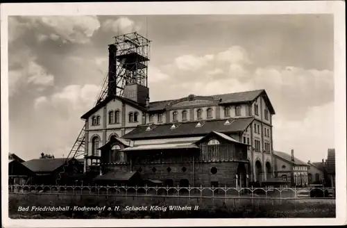 Ak Kochendorf Bad Friedrichshall Baden Württemberg, Schacht König Wilhelm II