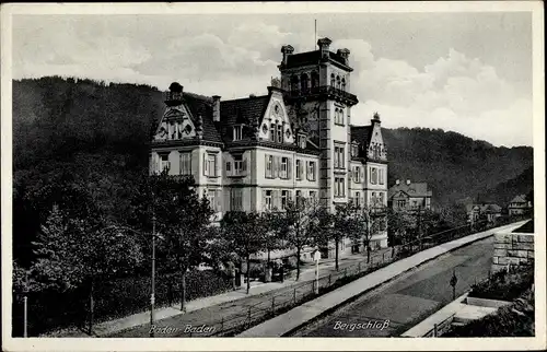 Ak Baden Baden am Schwarzwald, Partie am Bergschloss