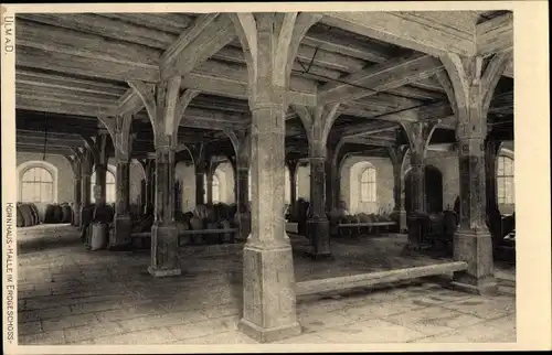 Ak Ulm an der Donau, Kornhaus, Halle im Erdgeschoss