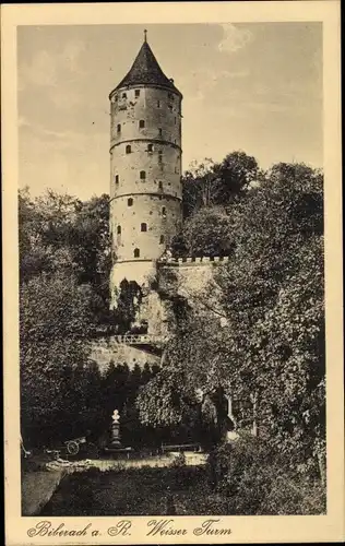 Ak Biberach an der Riß in Oberschwaben, Weißer Turm