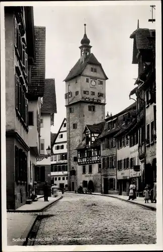 Ak Schwäbisch Hall in Württemberg, Heilbronner Straße, Josenturm