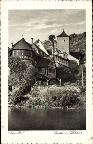 Ak Schwäbisch Hall in Württemberg, Am Weilertor