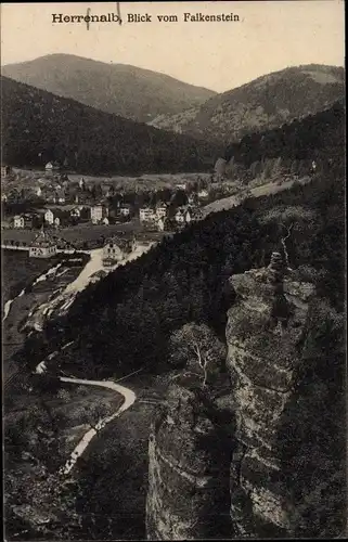 Ak Bad Herrenalb im Schwarzwald, Blick vom Falkenstein