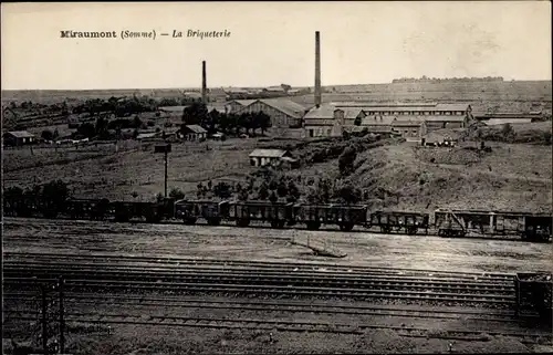 Ak Miraumont Somme, La Briqueterie