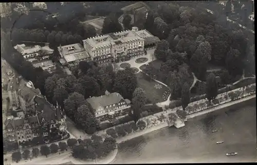 Ak Konstanz am Bodensee, Dr. Büdingens Kuranstalt im Konstanzer Hof, Fliegeraufnahme