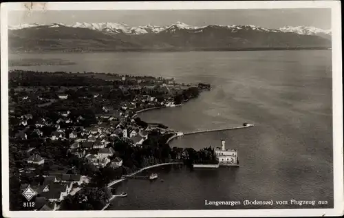 Ak Langenargen am Bodensee, Fliegeraufnahme