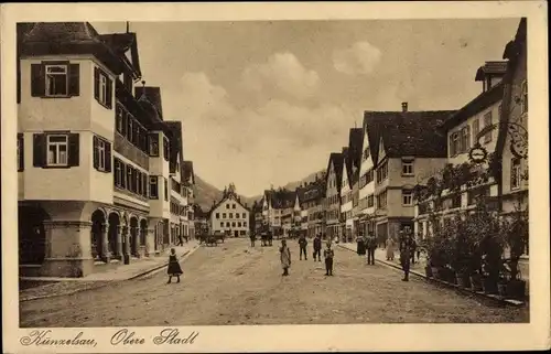 Ak Künzelsau am Kocher Hohenlohekreis, Obere Stadt